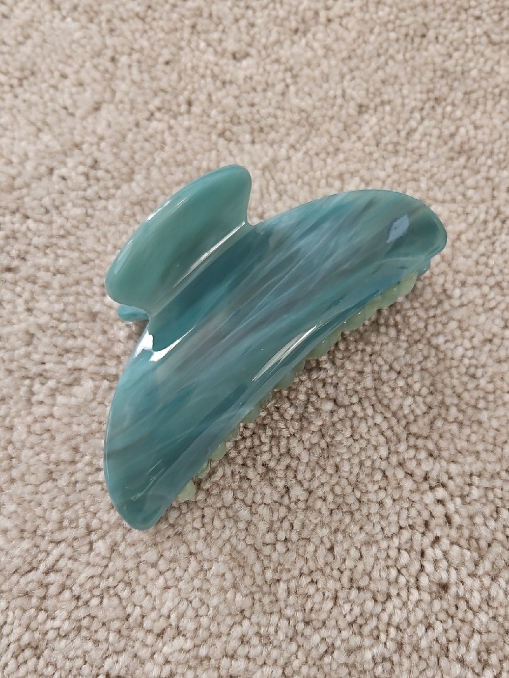 Machete Teal Hair Clip